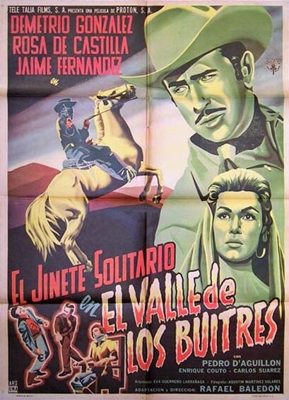 El jinete solitario en el valle de los buitres (1958)